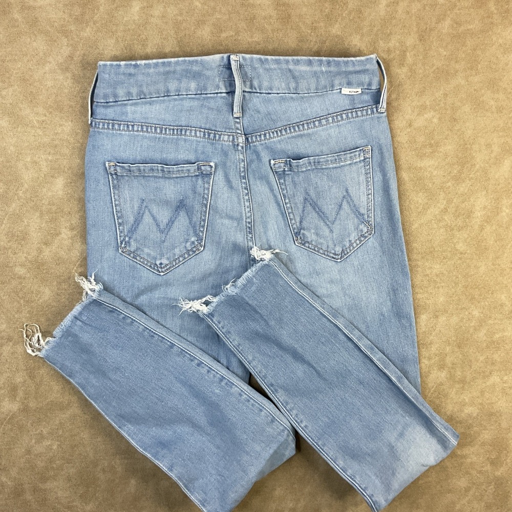 Mother Jeans High Waisted Looker Ankle Fray Denim in Hold‎ My Hand Women Sz 25 - Picture 11 of 11
